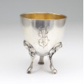  suport Art Nouveau, pentru ou. argint, import Rusia Imperiala. cca 1910